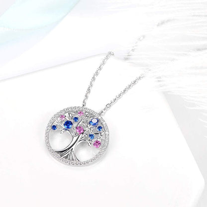 Valentines Day Birthday Gifts for Her Tree of Life Necklace February March Birth