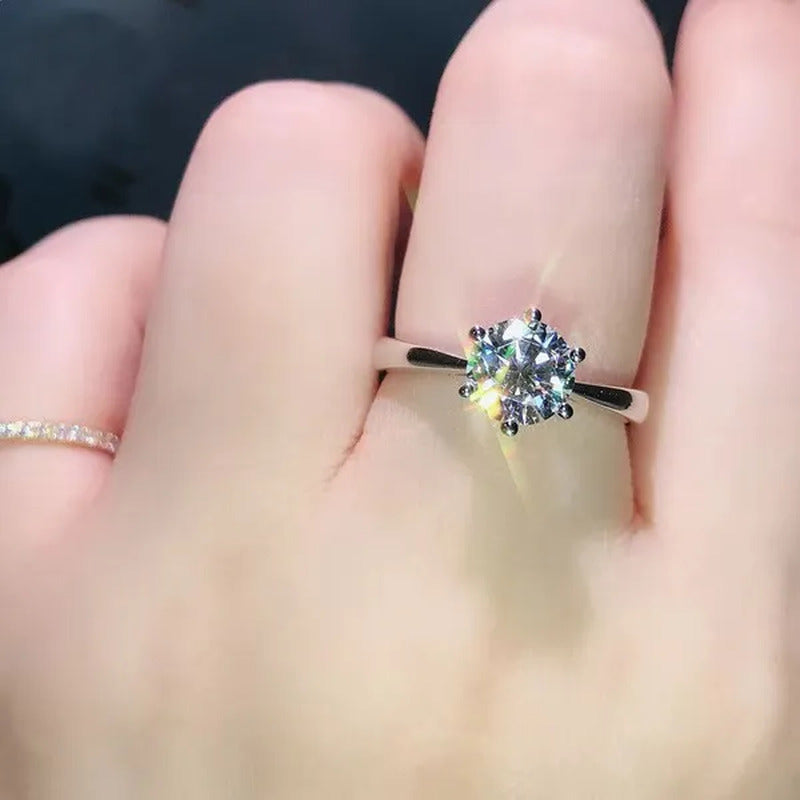 Latest Valentine'S Day Ladies Fashion 925 Sterling Silver Rings Diamond Rings St