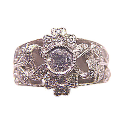 DIAMONDS SET ON TOP BAND