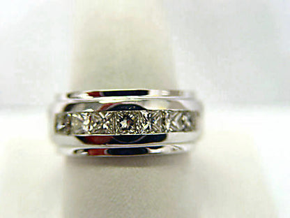 DIAMOND 7 STONE PRINCESS SHAPE CHANNEL SET DIAMOND MEN DIAMOND