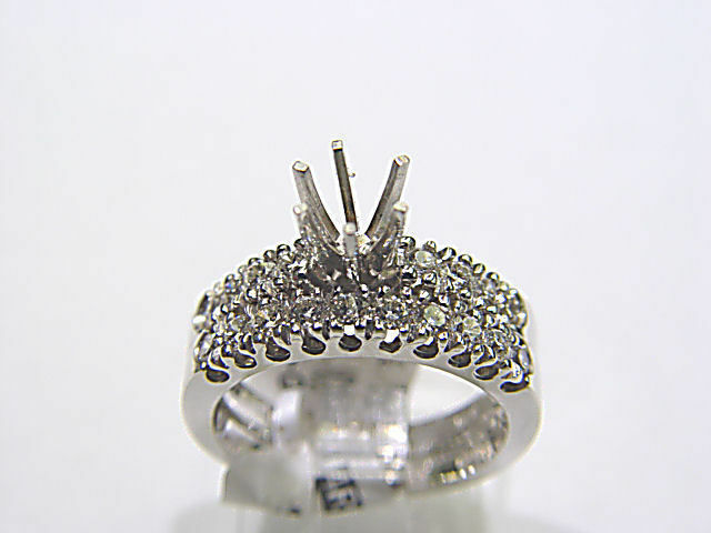 18 ROUND BRILLIANT DIAMOND SETTING BAND 6 PRONG