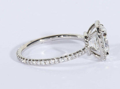 GIA 3 Carat Cushion Cut Engagement Ring GIA Certified G color VS2 clarity
