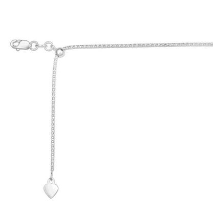Adjustable Popcorn Chain Necklace, 1.1Mm in 14K Gold