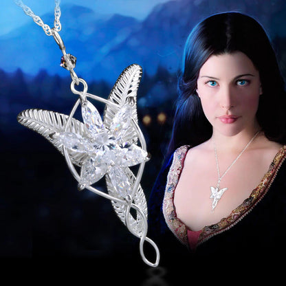 925 Sterling Sliver Wedding Jewelry Lord Princess Arwen Evenstar Pendant