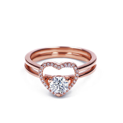 Heart-Shaped Diamond Creative Women'S Moissanite Ring