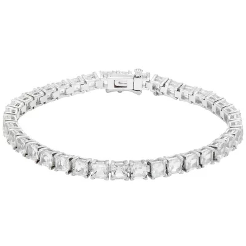 12 CT. T.W. Lab White Sapphire Bracelet in Sterling Silver