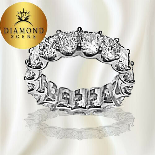 DIAMOND SIXTEEN RADIANT SHAPE DIAMOND ETERNITY BAND 78 POINTERS DIAMOND BAND