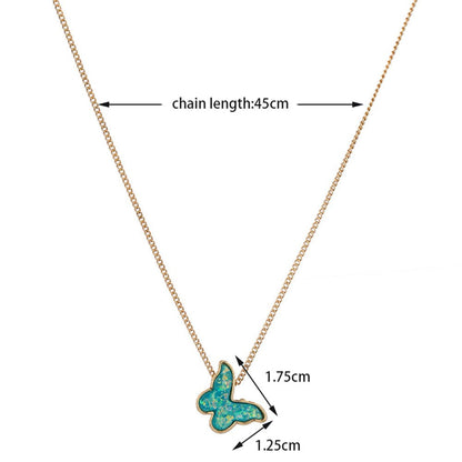 KABOER 2022 Sterling Silver Jewelry for Women Blue Turquoise Diamond Butterfly W