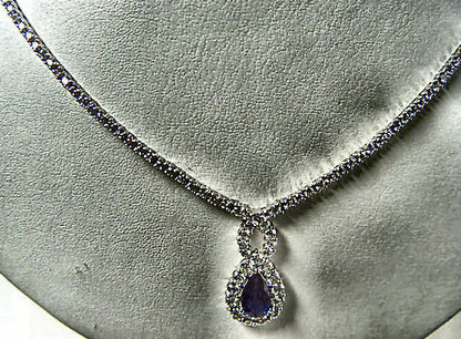 SAPPHIRE BLUE PEAR SHAPE 8.80X 4.80X 3.11MM DIAMOND ROUND