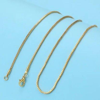 16-20Inch Fashion Luxury Men Women Fashion Solid 18K Gold 925 Sterling Silver Bo