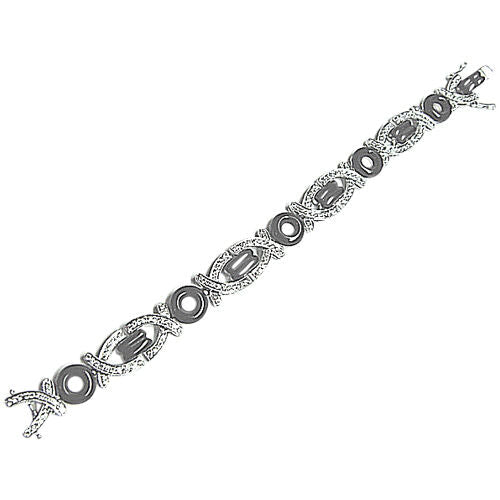 DIAMOND BLACK ENAMUEL BRACELET DIAMOND WHITE ENAMEL BLACK CABOCHON BRACELET