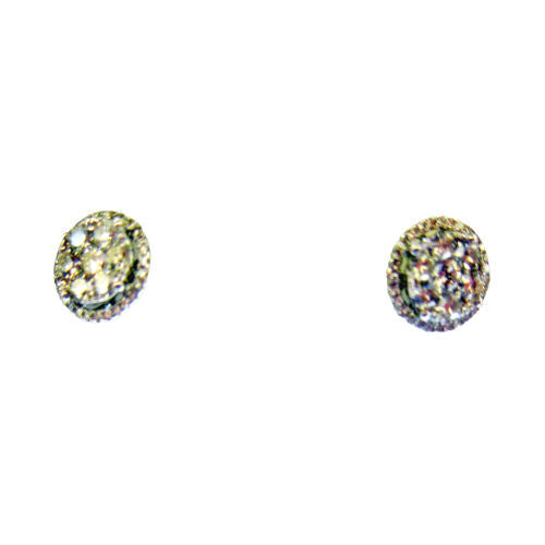 DIAMOND CENTER BIGGER THEN SMALLER THEN HALO STUD EARRING