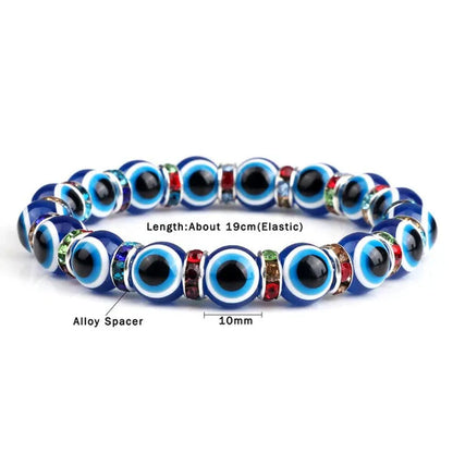 New Fashion Crystal Turkish Lucky Evil Eye Bracelets Blue Evil Eye Bead Bracelet