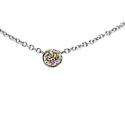DIAMOND ROUND BR BEZEL SET PENDANT INCLUDED 16 INCH CH