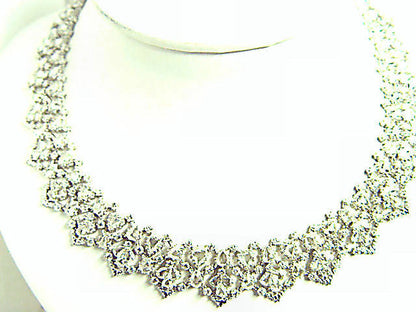 DIAMOND ROUND BRILLIANT SHAPE SPECIAL CUT ROSE SHAPE MULTI SIZE PEAR NECKLACE