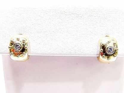 2 TOTAL ROUND BRILLIANT CUT DIAMONDS 1 ON EACH SET