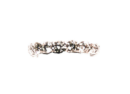 DIAMOND ROUND BRILLIANT SHAPE ETERNITY BAND 15 STONE 18 K WHITE GOLD BACK PART