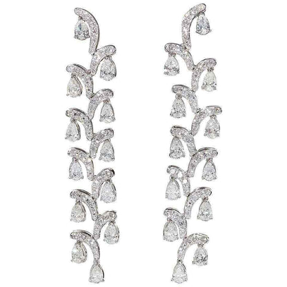 Diamond Cascade Dangle Earring