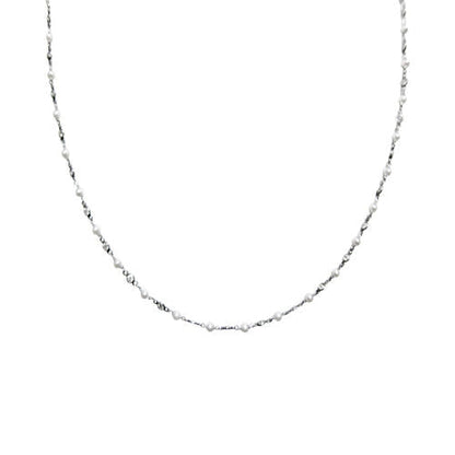 DIAMOND AND PEARL BY YARD NECKLACE ROUND PEARL ROUND SHAPE CHOKER NECKLACE