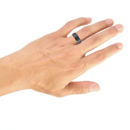 8Mm Tungsten Carbide Comfort Fit Band with Brushed Finish