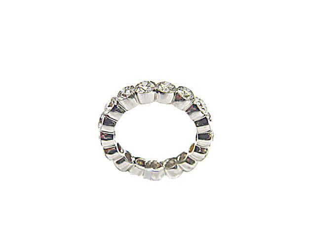 17 ROUND BRILLIANT DIAMOND ETERNITY BAND BEZEL SET DIAMOND BAND ANNIVERSARY BAND