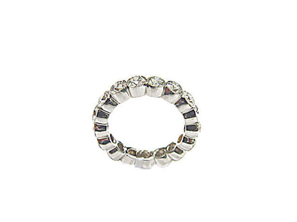 17 ROUND BRILLIANT DIAMOND ETERNITY BAND BEZEL SET DIAMOND BAND ANNIVERSARY BAND