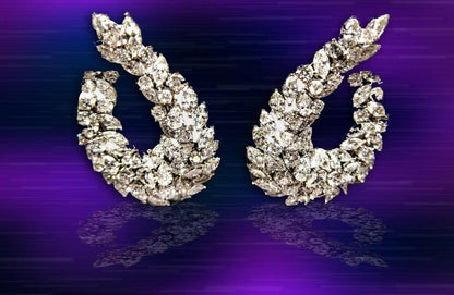 DIAMOND EARRING PEAR ROUND BRILLIANT MARQUISE SHAPE SET DIAMOND EARRING