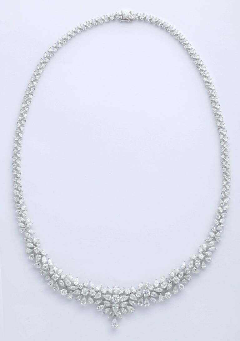 Multi Shape Diamond Necklace
