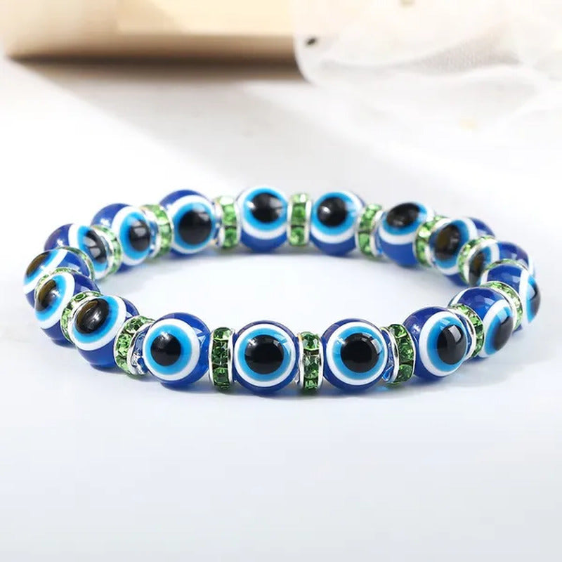 New Fashion Crystal Turkish Lucky Evil Eye Bracelets Blue Evil Eye Bead Bracelet