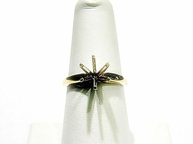 POLISHED SETTING FOR A 6 PRONG 9.40 MM ROUND STONE