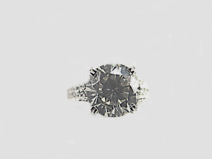 CERTIFIED DIAMOND CENTER 10.09X10.09X6.21MM CLARITY ENHANCED 3.83 CTTW