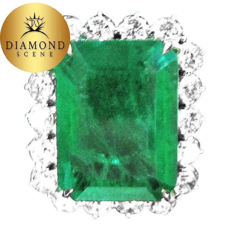 EMERALD RECTANGULAR 21.02MM LENGTH X16.60MM WIDTH X9.95MM DEPTH EMERALD RING