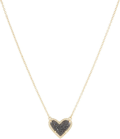 Ari Heart Adjustable Length Pendant Necklace for Women, Fashion Jewelry