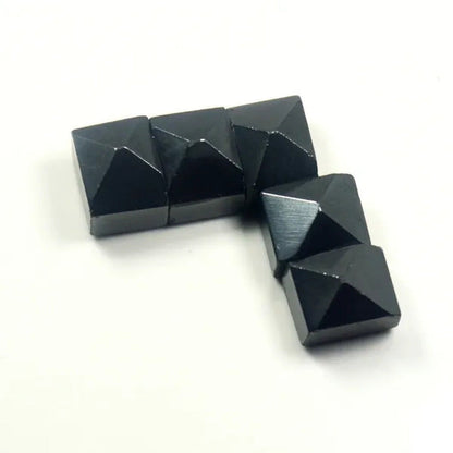 Natural Square Cut Cabochon Loose Gemstone Lot 85 to 100 Carat 5 Pcs Hematite Bl