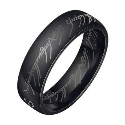 Fashion Jewelry Lord of the Rings Stainless Steel Men Women LOTR the One Band Ri