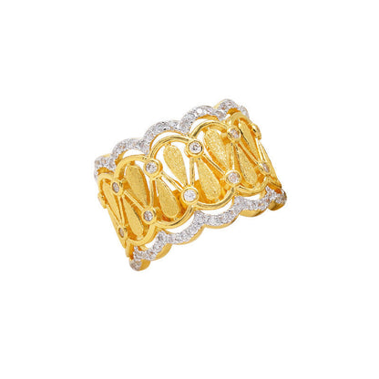 Brushed Ring S925 Silver Starry Brushed