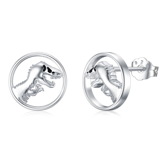 Dinosaur Earrings 925 Sterling Silver Dino Stud Earrings Dinosaur Jewelry Gifts