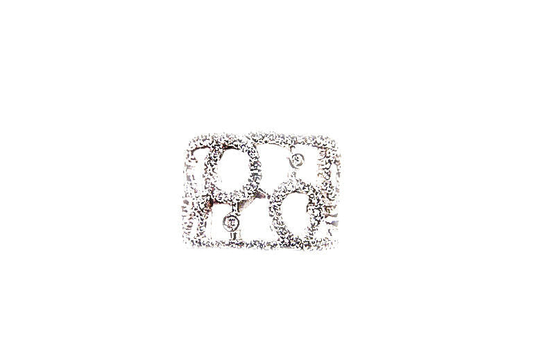 DIAMOND SET IN A WIDE BAND