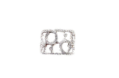 DIAMOND SET IN A WIDE BAND