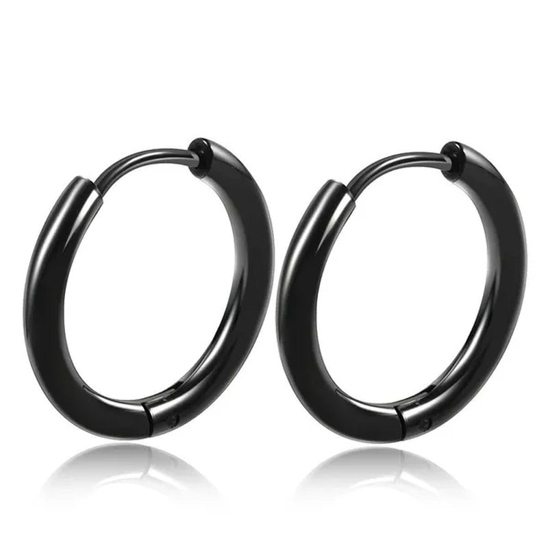 1 Pair Women/Man Stainless Steel Small Hoops Earring Piercing Ear Cartilage
