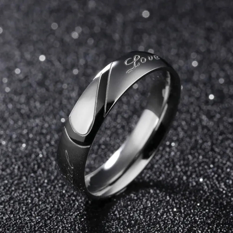 Stainless Steel Couple Ring Jewelry Wedding Rings Men Women Ring Sets Romantic H