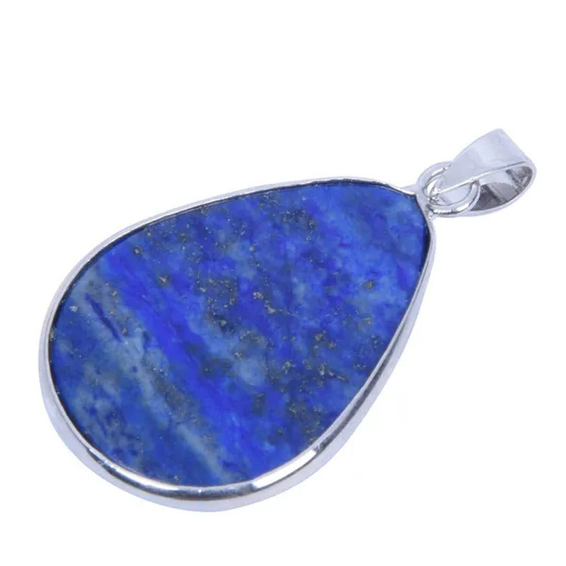 Lapis Lazuli Gemstone Gem Necklace Pendant 1.42X1.02" HOT