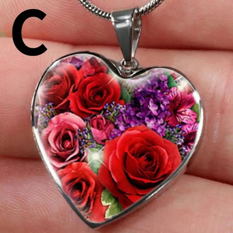 Luxury Fashion Creative Retro Color Black Rose Necklace Elegant Lovely Women'S L