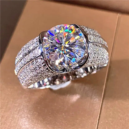 Luxurious Fashion Jewelry for Women 925 Sterling Silver Natural Gemstone White S