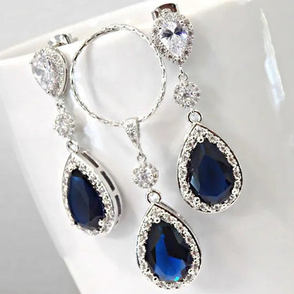 3Psc Exquisite 925 Sterling Silver Diamond Pendant Diamond Necklace Romantic Eng