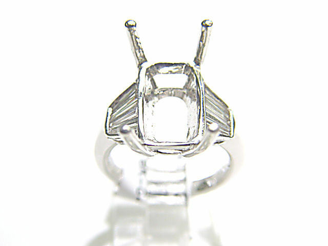 DIAMOND BAGUETTE SHAPE SETTING 4 PRONG SET FOR A 16.85