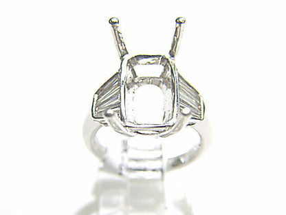 DIAMOND BAGUETTE SHAPE SETTING 4 PRONG SET FOR A 16.85
