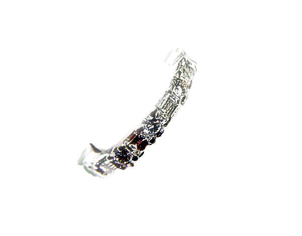 10 ROUND BRILLIANT 10 EMERALD CUT DIAMOND SET ALL THE WAY AROUND