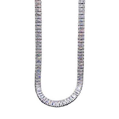Women'S European and American Luxury Jewelry Full Diamond Necklace