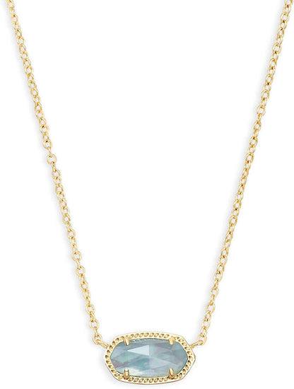 Elisa Pendant Necklace for Women, Fashion Jewelry, 14K Gold-Plated